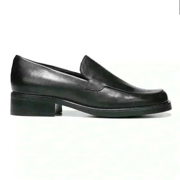 NEW IN BOX NWT FRANCO SARTO BOCCA LEATHER LOAFERS BLACK 9.5  WOMEN - Picture 1 of 7